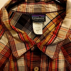 Patagonia organic cotton plaid shirt